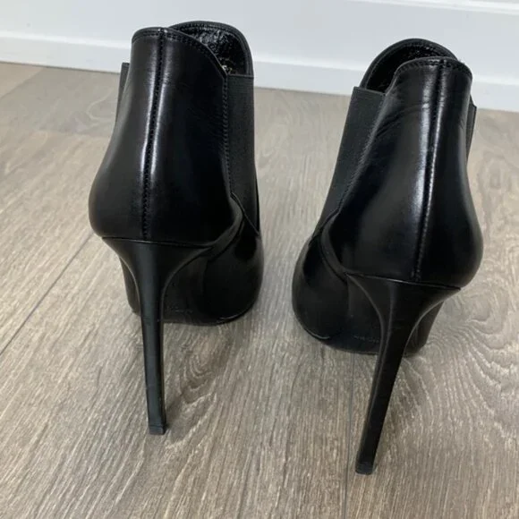 Saint Laurent Classic Paris Ela 110 Ankle Boots Heels Stiletto Calfskin Leather - Picture 15 of 15